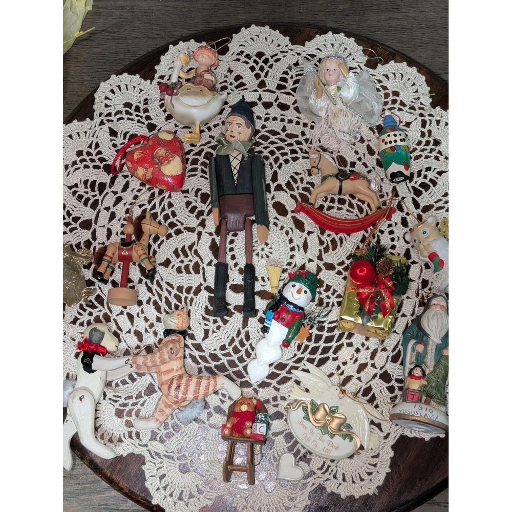 Vintage Christmas Ornament Collection lot 30+ of Assorted Styles